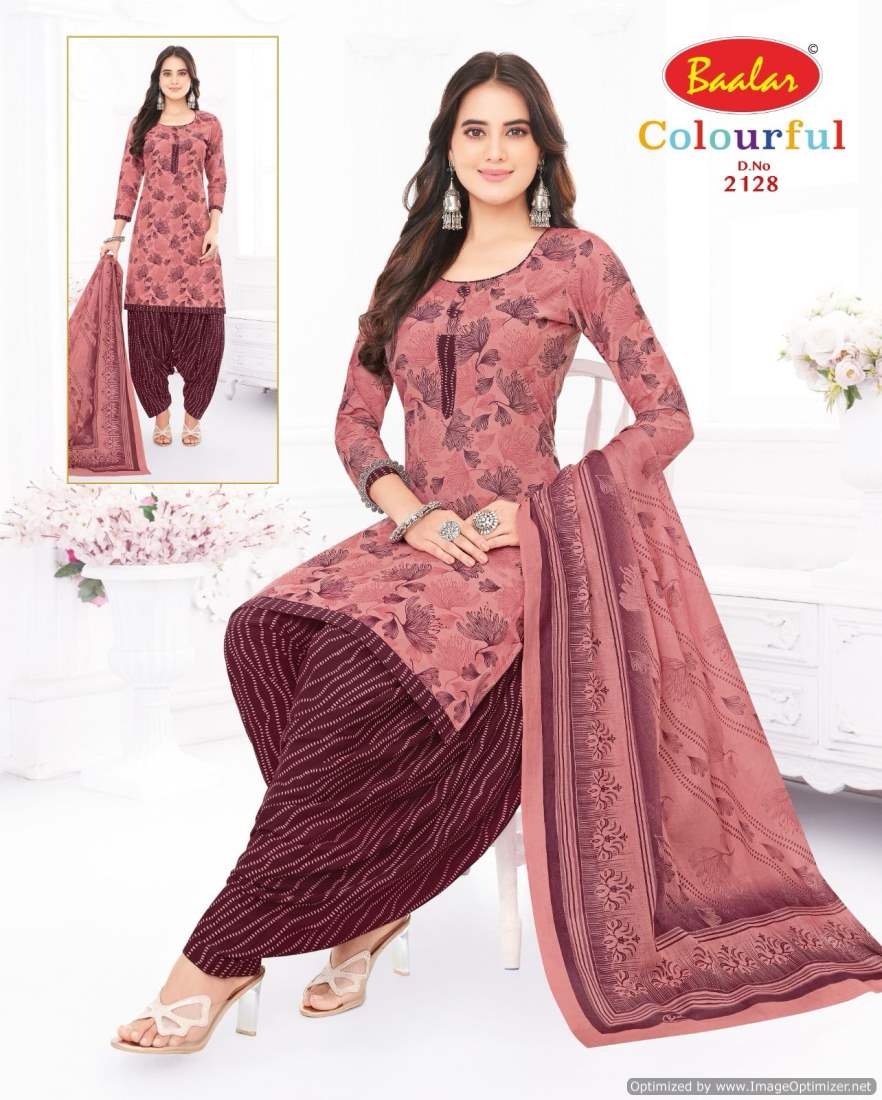 Colourful Vol 21 By Baalar Printed Daily Wear Cotton Dress Material Wholesale Online